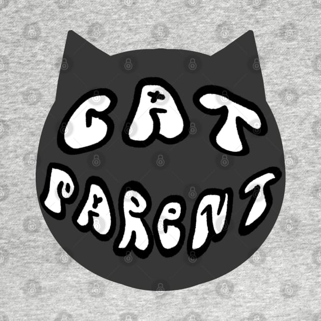 cat parent badge by annoyingarts